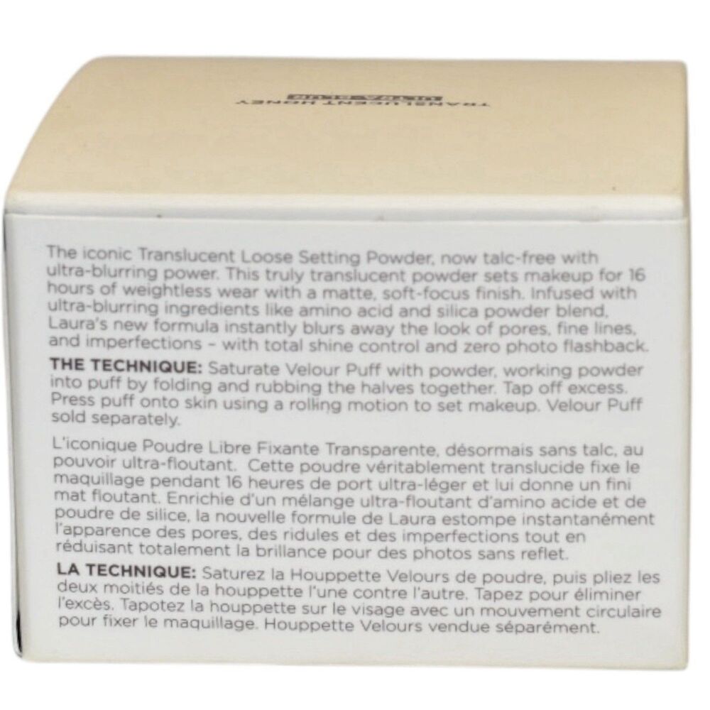 Laura Mercier Translucent Loose Setting Powder ULTRA BLUR HONEY Talc Free .7 Oz - Picture 6 of 9